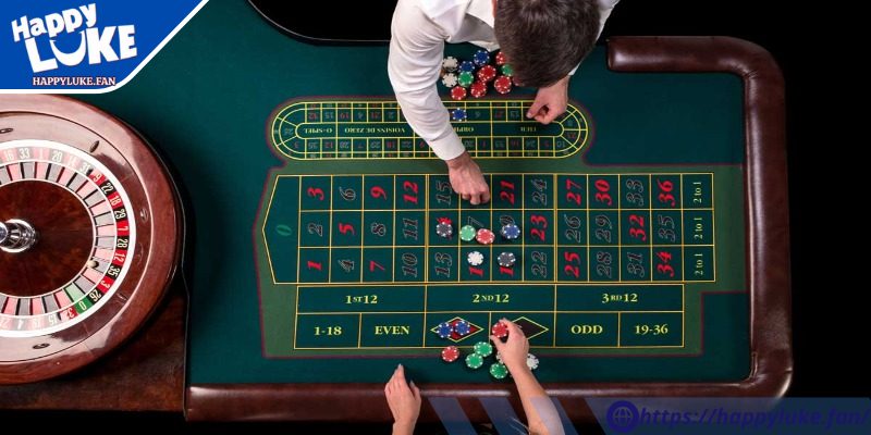 Cược hàng khi chơi game Roulette Happyluke